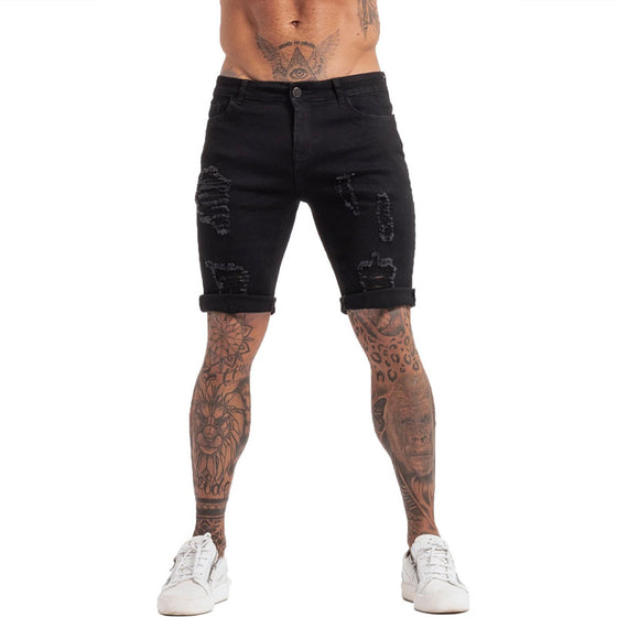 Land of Nostalgia Men's Skinny Denim Summer Shorts