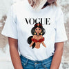 Land of Nostalgia Women's Princess Vogue Summer Graphic Print Tees (Ready to Ship)