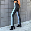 Land of Nostalgia Women's Fashion Two Colors Street Denim Wide Legs Denim Jeans