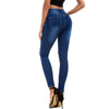 Land of Nostalgia Skinny Blue Denim Ripped Jeans for Women