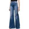 Land of Nostalgia Wide Leg Flare Women's Trousers Denim Jeans