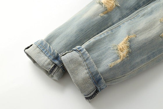 Land of Nostalgia Boys Distressed Ripped Denim Jeans (2-10T) (Ready to Ship)