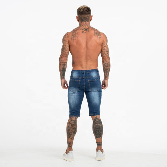 Land of Nostalgia Men's Skinny Denim Summer Shorts