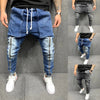 Land of Nostalgia Men's Hip Hop Slim Fit Denim Jogger Pants with Pockets