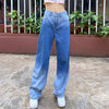 Land of Nostalgia Distressed Women's Wide Leg Tall Trousers Loose Jeans