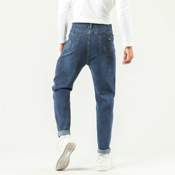 Land of Nostalgia Straight Leg Men's Trousers Vintage Denim Jeans