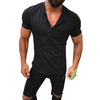 Land of Nostalgia Men's New Fashion Summer Short Sleeve V-neck Tee