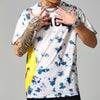 Land of Nostalgia Streetwear Hip Hop Tie Dye Smile Printed Shirt Men's Casual Short Sleeve Tee