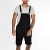 Land of Nostalgia Black Casual Skinny Pants Men's Denim Jeans Overalls