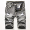 Land of Nostalgia Men's Distressed Ripped Denim Shorts (Ready to Ship)