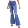 Land of Nostalgia High Waist Stretch Flared Wide Leg Ripped Pants Women's Casual Jeans