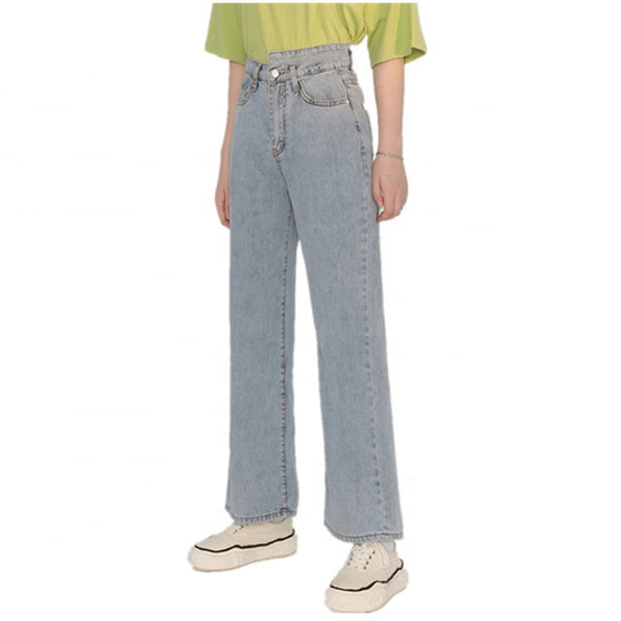 Land of Nostalgia Loose Straight Women's Trousers Long Pants Jeans