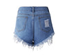 Land of Nostalgia Women's Summer Tassel Hot Jeans Pants Shorts