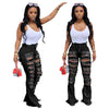 Land of Nostalgia High Waist Flare Bell Bottom Women's Ripped Jeans