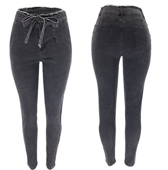 Land of Nostalgia Slim Fit Stretch Trousers Pants Women's Sexy Denim Jeans