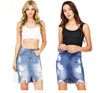 Land of Nostalgia Low Waist Women's Sexy Skinny Ripped Denim Jeans Skirts