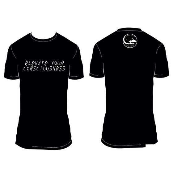 Land of Nostalgia Black Comfortable Elevate Men’s T-shirt with Back Logo
