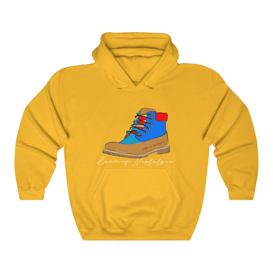 Land of Nostalgia Unisex Heavy Blend™ Hooded 90s Timbs Sweatshirt
