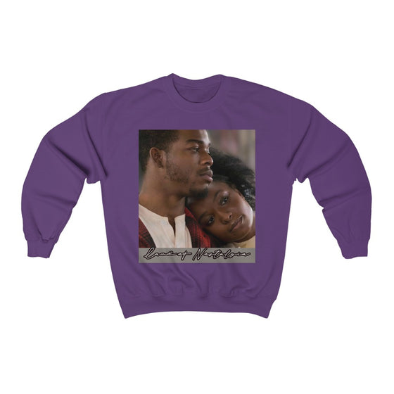 Land of Nostalgia Black Love Vibrations Unisex Heavy Blend™ Crewneck Sweatshirt