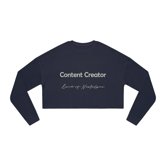 Land of Nostalgia Content Creator Women's Cropped Sweatshirt