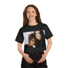 Land of Nostalgia Janet & Michael Vintage Scream Champion Women's Heritage Cropped T-Shirt