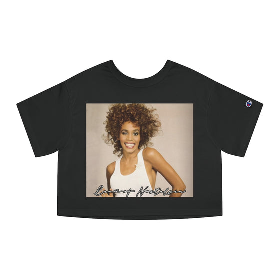 Land of Nostalgia Whitney Houston Vintage Euphoria Champion Women's Heritage Cropped T-Shirt