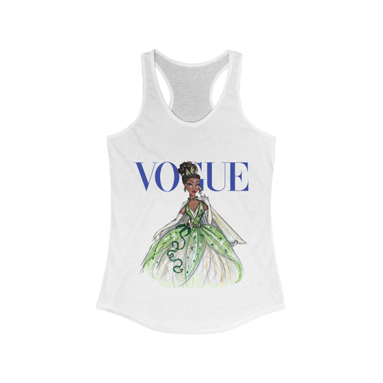 Land of Nostalgia Women's Vogue Disney Princess Tiana Ideal Racerback Tank