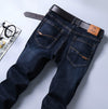 Land of Nostalgia 5-Pockets Men's Casual Straight Business Trousers Jeans