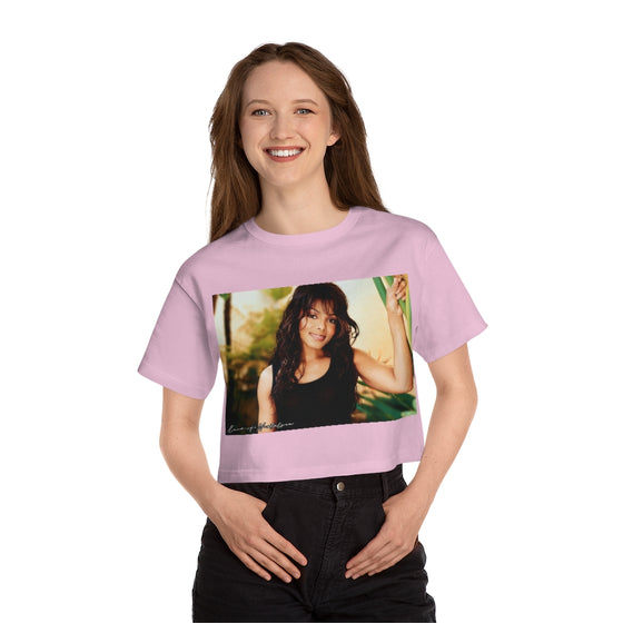 Land of Nostalgia Janet Jackson Classic Vibrational Champion Women's Heritage Cropped T-Shirt