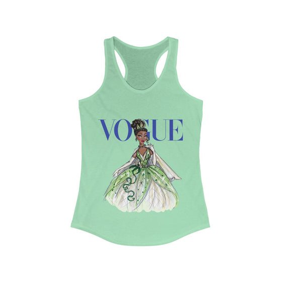 Land of Nostalgia Women's Vogue Disney Princess Tiana Ideal Racerback Tank