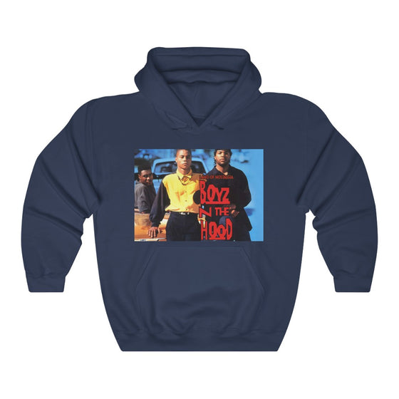 Land of Nostalgia Vinage Boyz N The Hood Movie Poster Vibe Unisex Heavy Blend™ Hooded Sweatshirt