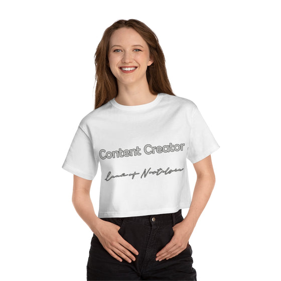 Land of Nostalgia Content Creator Champion Women's Heritage Cropped T-Shirt