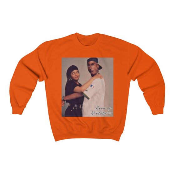 Land of Nostalgia Poetic Justice Pac & Janet Vintage Vibes Unisex Heavy Blend™ Crewneck Sweatshirt