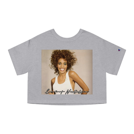 Land of Nostalgia Whitney Houston Vintage Euphoria Champion Women's Heritage Cropped T-Shirt