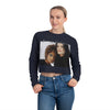 Land of Nostalgia Janet & Michael Vintage Scream Women's Cropped Sweatshirt