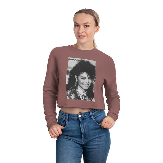 Land of Nostalgia Classic Janet Jackson Euphoria Women's Cropped Sweatshirt