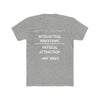 Land of Nostalgia Intellect Over Physical Vibes Men's Cotton Crew Tee