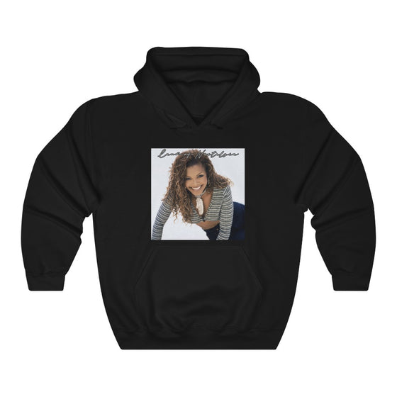 Land of Nostalgia Janet Jackson Euphoric Smile Unisex Heavy Blend™ Hooded Sweatshirt