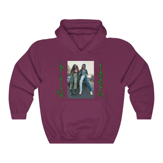 Land of Nostalgia HER & Lenny Infused Vintage Unisex Heavy Blend™ Hooded Sweatshirt