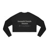 Land of Nostalgia Successful People Execute Women's Cropped Sweatshirt