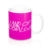 Land of Nostalgia Pink Ceramic Mug 11oz