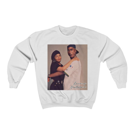 Land of Nostalgia Poetic Justice Pac & Janet Vintage Vibes Unisex Heavy Blend™ Crewneck Sweatshirt