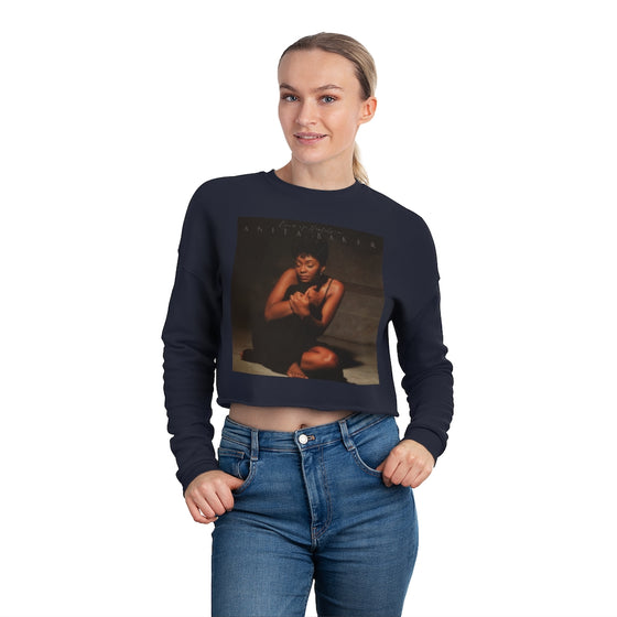 Land of Nostalgia Anita Baker Rapture Classics Women's Cropped Sweatshirt