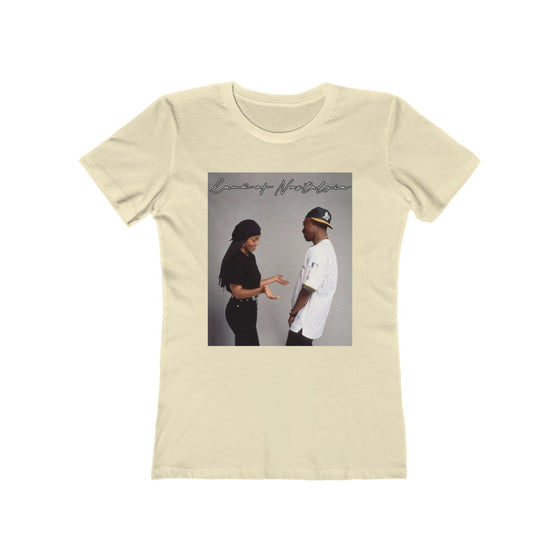 Land of Nostalgia Janet Jackson and Tupac Vintage Poetic Justice Love Women's The Boyfriend Tee