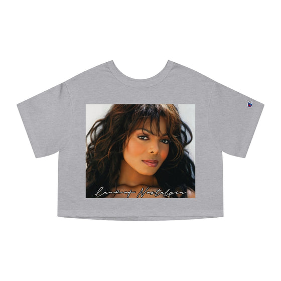 Land of Nostalgia Janet Jackson Vintage Champion Women's Heritage Cropped T-Shirt