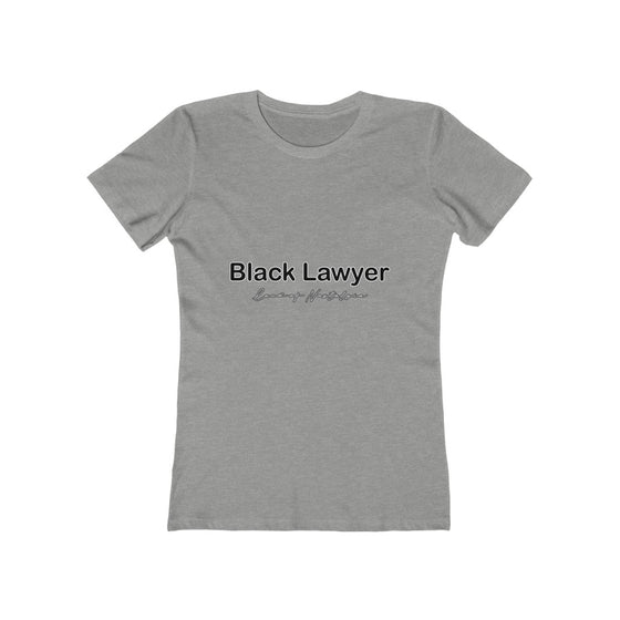 Land of Nostalgia Black Lawyer Women's The Boyfriend Tee