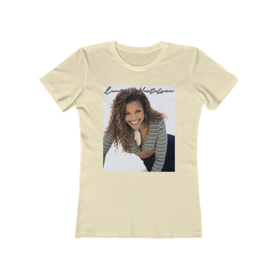 Land of Nostalgia Janet Jackson Euphoric Smile Women's The Boyfriend Tee