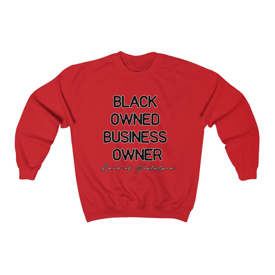 Land of Nostalgia Unisex Heavy Blend™ Black Owned Business Owner Crewneck Sweatshirt