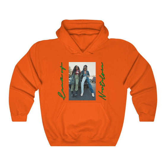 Land of Nostalgia HER & Lenny Infused Vintage Unisex Heavy Blend™ Hooded Sweatshirt