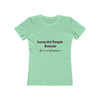 Land of Nostalgia Successful People Execute Women's The Boyfriend Tee